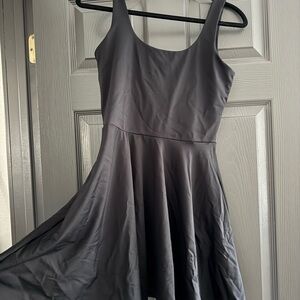 Blackmilk Tank Mini Skater Dress (Black A-Line Scoop Neck Mini Dress)